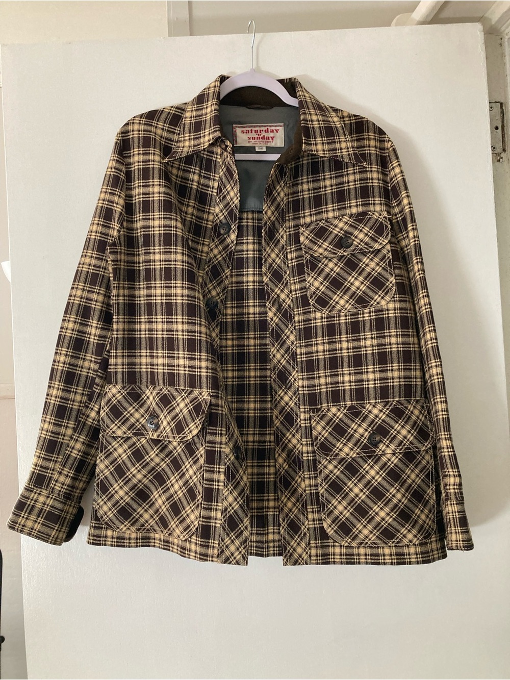 Saturday n Sunday tartan blazer